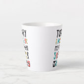 今日は私のヒーローになすごいる カフェラテマグ (正面)