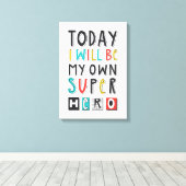 今日は私のヒーローになすごいる キャンバスプリント (インサイチュ (ウッドフロア))