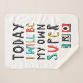 今日は私のヒーローになすごいる シェルパブランケット (正面(横))