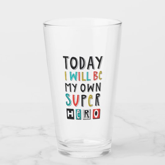 今日は私のヒーローになすごいる タンブラーグラス (正面)