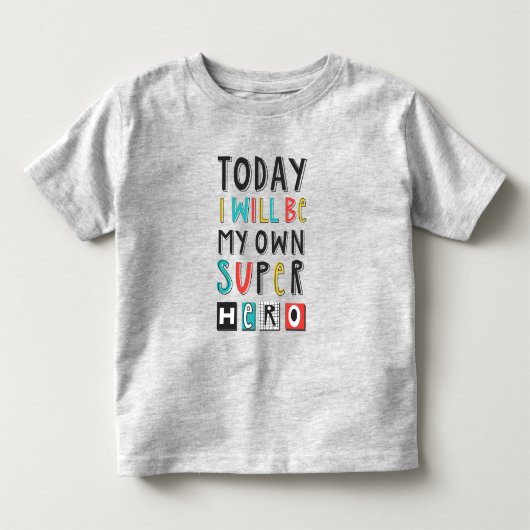 今日は私のヒーローになすごいる トドラーTシャツ (正面)