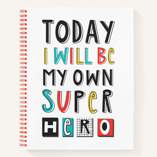 今日は私のヒーローになすごいる ノートブック (正面)