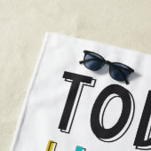 今日は私のヒーローになすごいる ビーチタオル (インサイチュ)