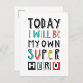 今日は私のヒーローになすごいる ポストカード (正面/裏面)