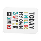 今日は私のヒーローになすごいる マグネット (横)