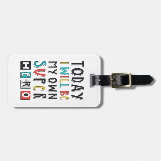 今日は私のヒーローになすごいる ラゲッジタグ (正面横)