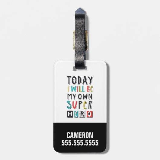 今日は私のヒーローになすごいる ラゲッジタグ (裏面縦)