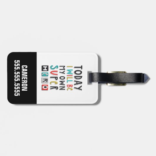 今日は私のヒーローになすごいる ラゲッジタグ (裏面横)