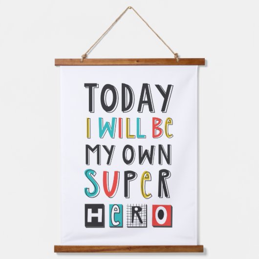 今日は私のヒーローになすごいる 吊り下げ型タペストリー (正面)