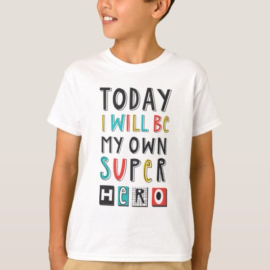 今日は私のヒーローになすごいる Tシャツ (正面)