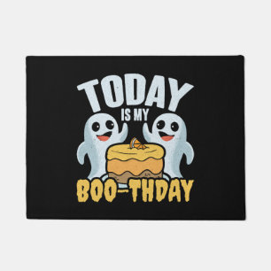 今日は私のブーツデイハロウィーン誕生日幽霊ギフト ドアマット
