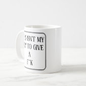 今日は私の一日で与えす**k。コパーソナライズされたー コーヒーマグカップ (正面左)