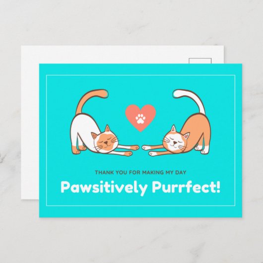 今日は私の一日を作ってくれてありがとう ポストカード (正面/裏面)