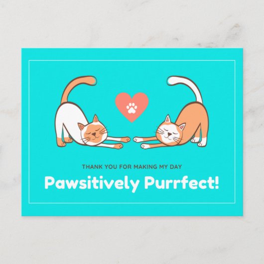 今日は私の一日を作ってくれてありがとう ポストカード (正面)