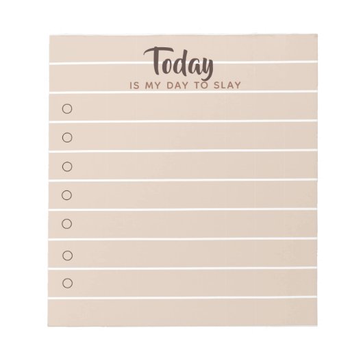 今日は私の日にコーヒーEspressoリストを殺す ノートパッド (正面)