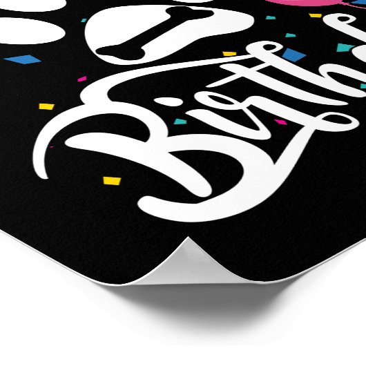 今日は私の犬の誕生日愛犬家 ポスター (角)