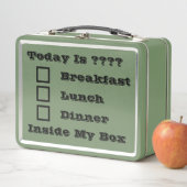 今日は私の箱の中の朝食ランチか夕食か? メタルランチボックス (インサイチュ)