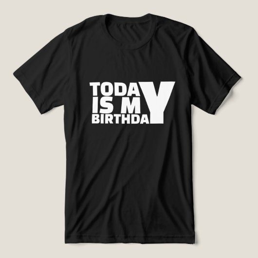 今日は私の誕生日だ トライブレンドＴシャツ (デザイン正面)