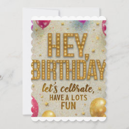 今日は私の誕生日で祝すねおもしろい 招待状