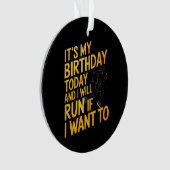 今日は私の誕生日で走すもし。 オーナメント (正面)