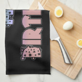 今日は私の誕生日アートプリント キッチンタオル (四つ折り)