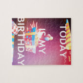 今日は私の誕生日アートプリント ジグソーパズル (横)