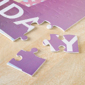 今日は私の誕生日アートプリント ジグソーパズル (側面)