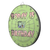 今日は私の誕生日アートプリント ダーツボード (正面右)