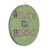 今日は私の誕生日アートプリント ダーツボード (正面左)