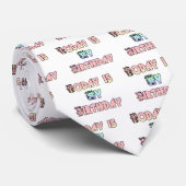 今日は私の誕生日アートプリント ネクタイ (ロール)