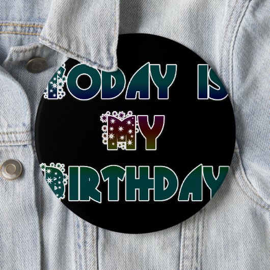 今日は私の誕生日アートプリント 缶バッジ (インサイチュ)