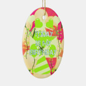 今日は私の誕生日 セラミックオーナメント (右)