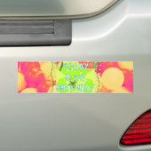 今日は私の誕生日 バンパーステッカー (車上)