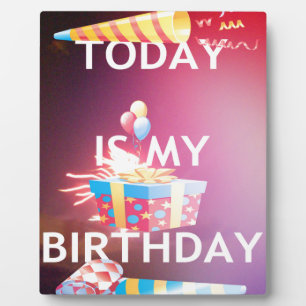 今日は私の誕生日 フォトプラーク