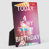 今日は私の誕生日 フォトプラーク (側面)