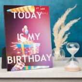 今日は私の誕生日 フォトプラーク (側面)