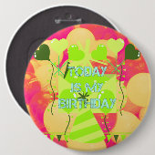 今日は私の誕生日 缶バッジ (正面&裏面)