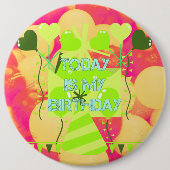 今日は私の誕生日 缶バッジ (正面)