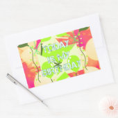 今日は私の誕生日 長方形シール (封筒)