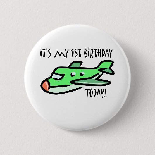 今日は私の1歳の誕生日だ 缶バッジ (正面)