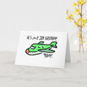 今日は私の3歳の誕生日だ カード (黄色い花)