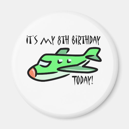 今日は私の8誕生日 マグネット (正面)