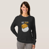 今日は私を食べられない朝食エッグ Tシャツ (正面フル)