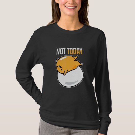 今日は私を食べられない朝食エッグ Tシャツ (正面)