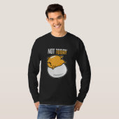 今日は私を食べられない朝食エッグ Tシャツ (正面フル)