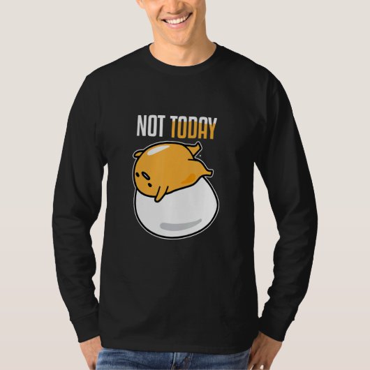 今日は私を食べられない朝食エッグ Tシャツ (正面)