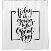 今日は素晴らしい日のシャワー・カーテンであることを行っています シャワーカーテン (正面)