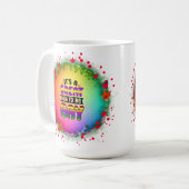 今日は素晴らしゲイだ コーヒーマグカップ (正面左)