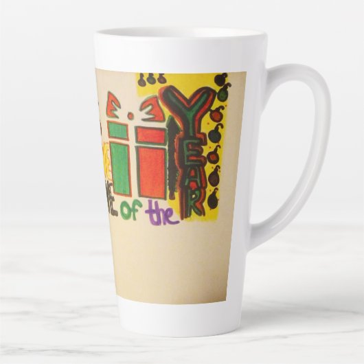 今日は素晴らし一年の中で最も多い カフェラテマグ (右)