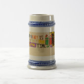 今日は素晴らし一年の中で最も多い ビールジョッキ (中央)